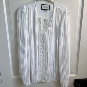 Alexis Ivory Button-Down Blouse